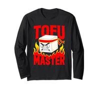 Funny Tofu Master Vegetarian Plant Based Vegan Humour Manche Longue