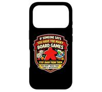 Funny Too Many Jeux de société Joke Tabletop Jeu de société Lover Fun Coque pour iPhone 17 Pro