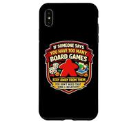 Funny Too Many Jeux de société Joke Tabletop Jeu de société Lover Fun Coque pour iPhone XS Max