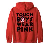 Funny Tough Boys Wear Pink Breast Cancer Awareness Sweat à Capuche
