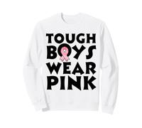 Funny Tough Boys Wear Pink Breast Cancer Awareness Sweatshirt