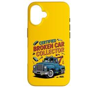 Funny Tow Truck Driver Certified Broken Car Collector Coque pour iPhone 16