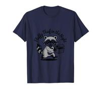 Funny Trash Panda Raccoon Meme Fluffy Thief in The Night T-Shirt