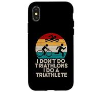 Funny Triathlon - Je ne Fais Pas de Triathlons, Je Fais Un triathlète Coque pour iPhone X/XS
