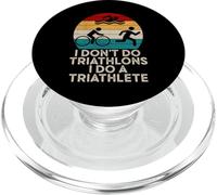 Funny Triathlon - Je ne Fais Pas de Triathlons, Je Fais Un triathlète PopSockets PopGrip pour MagSafe