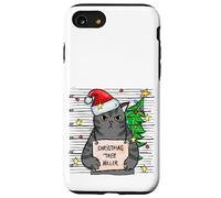 Funny True Crime Christmas Cat Dad Grumpy Serial Killer Cat Coque pour iPhone SE (2020) / 7/8