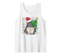 Funny True Crime Christmas Cat Dad Grumpy Serial Killer Cat Débardeur