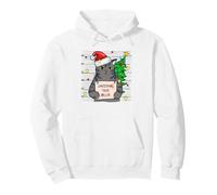 Funny True Crime Christmas Cat Dad Grumpy Serial Killer Cat Sweat à Capuche