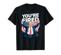 Funny Trump 2024 Election Win Patriotic US Flag You're Fired T-Shirt
