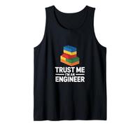 Funny Trust Me Im an Engineer Saying Bricks Débardeur