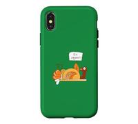 Funny Turkey Dit de Devenir végétalien pour Thanksgiving Coque pour iPhone X/XS