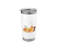 Funny Turkey dit de devenir végétalien pour Thanksgiving Gobelet isotherme en acier inoxydable double paroi