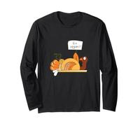 Funny Turkey Dit de Devenir végétalien pour Thanksgiving Manche Longue
