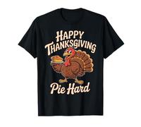 Funny Turkey Pie Hard Happy Thanksgiving Humor T-Shirt