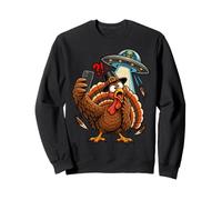Funny Turkey Selfie UFO Thanksgiving Turkey Lover Sweatshirt