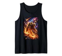 Funny Turtle Riding Sloth in Cosmic Galaxy Space UFO Débardeur