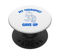 Funny Turtle Therapy Humour Mind Awareness PopSockets PopGrip Adhésif