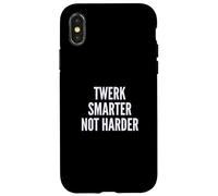 Funny Twerk Smarter Not Harder Silly Dance Joke Coque pour iPhone X/XS