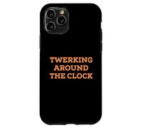 Funny Twerking Around The Clock Silly Dance Anti-Work Joke Coque pour iPhone 11 Pro