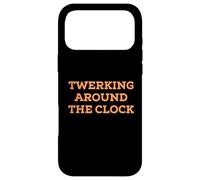 Funny Twerking Around The Clock Silly Dance Anti-Work Joke Coque pour iPhone 17 Pro Max