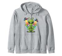 Funny UFO Alien Stay Weird | Confiance en soi de l'espace extra-atmosphérique Sweat à Capuche