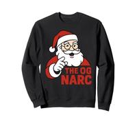 Funny Ugly Christmas Santa Humour Jokes Sarcastic Puns Sweatshirt