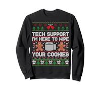 Funny Ugly Christmas Tech Support Computer Programmer Sweatshirt