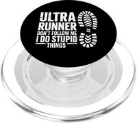 Funny Ultra Runner Ne me suis Pas, Je Fais des Choses stupides PopSockets PopGrip pour MagSafe