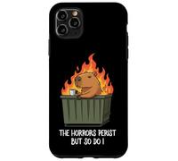 Funny Unbothered The Horrors Persist But So Do I Capybara Coque pour iPhone 11 Pro Max