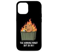 Funny Unbothered The Horrors Persist But So Do I Capybara Coque pour iPhone 12/12 Pro