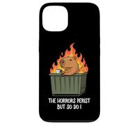 Funny Unbothered The Horrors Persist But So Do I Capybara Coque pour iPhone 13