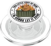 Funny Unbothered This Little Light of Mine Shine Capybara PopSockets PopGrip pour MagSafe