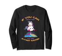 Funny Unicorn Graphic for Women & Kids If You Can Read This Manche Longue
