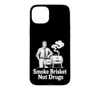 Funny USA BBQ Brisket Smoke Not Drug Pun Dad Coque pour iPhone 15 Plus