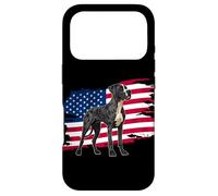 Funny USA Flag Merica 4th July Independence Great Dane Lover Coque pour iPhone 17 Pro