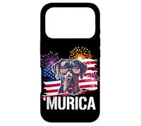 Funny USA Flag Merica 4th July Independence Great Dane Lover Coque pour iPhone 17 Pro