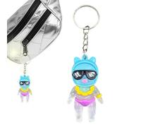 Funny UV Color Changing Resin Keychain - 5.3×2.9×1cm Transparent Light-Sensitive Charm, 12g Lightweight Pocket Accessory | Sun Reactive Mood Key Ring, Cute Novelty Gift For Kids, Friends, Couples, Bag