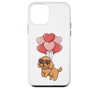 Funny Valentines Day Heart Balloons Goldendoodle Dog Lover Coque pour iPhone 12 Mini
