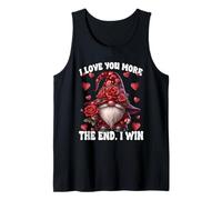 Funny Valentines Heart GNOME I Love You More The End I Win Débardeur