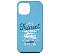 Funny Van Travel Camping Life Get Out of Bed Vintage Coque pour iPhone 12 Mini