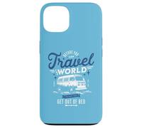 Funny Van Travel Camping Life Get Out of Bed Vintage Coque pour iPhone 13