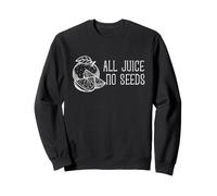 Funny Vasectomy All Juice No Seeds Jeu de Mots Orange pour Hommes et Papas Sweatshirt