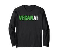 Funny Vegan AF Plant Based Vegetarian Keto Organic Diet Manche Longue