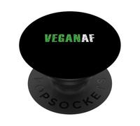 Funny Vegan AF Plant Based Vegetarian Keto Organic Diet PopSockets PopGrip Adhésif