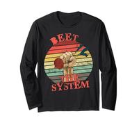 Funny Vegan Beet The System Anarchy Retro Veganism Veggie Manche Longue
