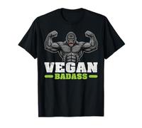 Funny Vegan Gorilla Herbivore Végétarien Gym Workout Lovers T-Shirt