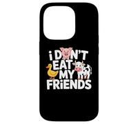 Funny Vegan I Don't Eat My Friends Vegetarian Coque pour iPhone 14 Pro