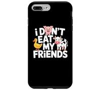Funny Vegan I Don't Eat My Friends Vegetarian Coque pour iPhone 7 Plus/8 Plus
