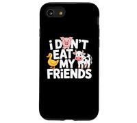 Funny Vegan I Don't Eat My Friends Vegetarian Coque pour iPhone SE (2020) / 7/8