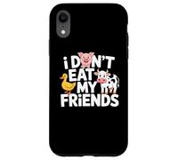 Funny Vegan I Don't Eat My Friends Vegetarian Coque pour iPhone XR